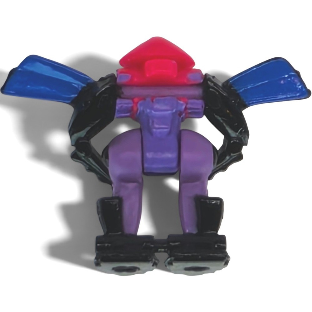 Vintage 1994 Galoob Mini Z-Bots Wingzing Divebom Purple Red Robot Figure 1 inch - Picture 2 of 4